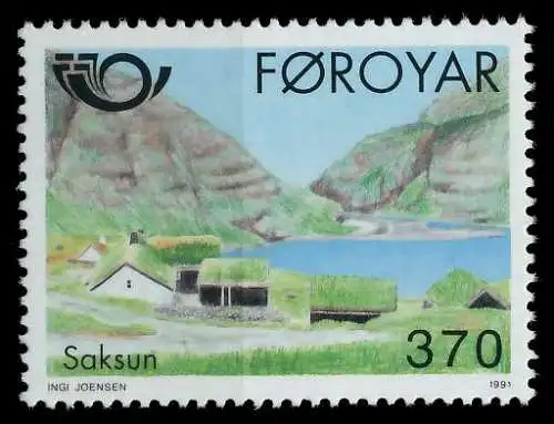 FÄRÖER 1991 Nr 219 postfrisch SB0E94A