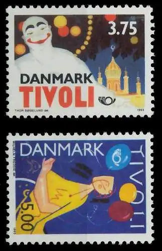 DÄNEMARK 1993 Nr 1054-1055 postfrisch 08431E