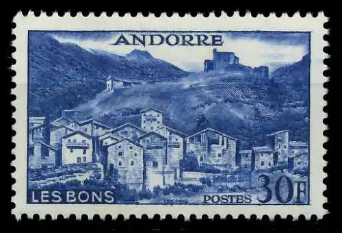 ANDORRA (FRANZ. POST) 1955 Nr 154 postfrisch 084512