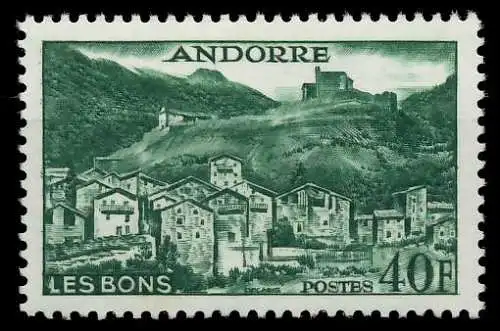 ANDORRA (FRANZ. POST) 1955 Nr 155 postfrisch 08451E