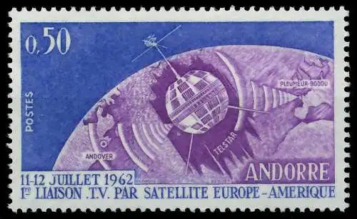 ANDORRA (FRANZ. POST) 1962 Nr 178 postfrisch SB0ECDE