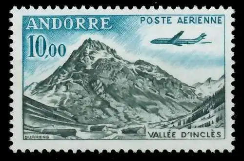 ANDORRA (FRANZ. POST) 1964 Nr 185 postfrisch SB0EE2A