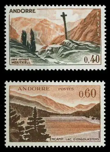 ANDORRA (FRANZ. POST) 1965 Nr 191-192 postfrisch SB0EE5E