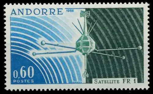ANDORRA (FRANZ. POST) 1966 Nr 197 postfrisch SB0EEB6