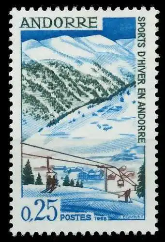 ANDORRA (FRANZ. POST) 1966 Nr 195 postfrisch SB0EEA2