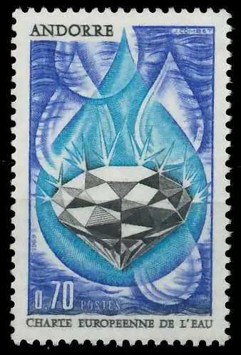 ANDORRA (FRANZ. POST) 1969 Nr 217 postfrisch SB0EFAA