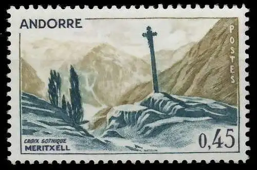 ANDORRA (FRANZ. POST) 1970 Nr 224 postfrisch SB0F00A