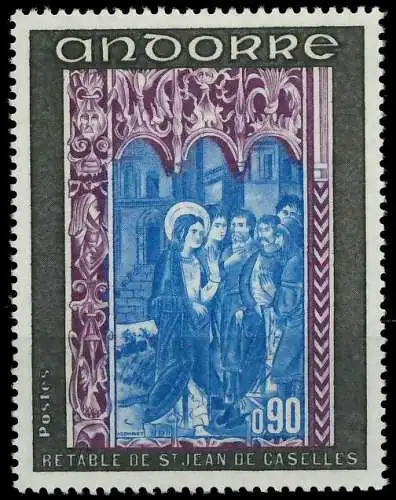 ANDORRA (FRANZ. POST) 1971 Nr 237 postfrisch SB1480E