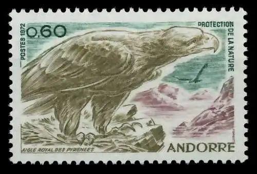 ANDORRA (FRANZ. POST) 1972 Nr 240 postfrisch SB14856