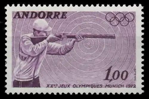 ANDORRA (FRANZ. POST) 1972 Nr 241 postfrisch SB1485E