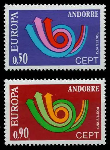 ANDORRA FRZ.-POST Nr 247-248 postfrisch SB1488E