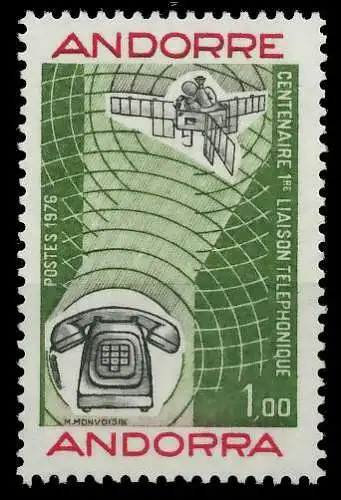 ANDORRA (FRANZ. POST) 1976 Nr 273 postfrisch SB14A0E