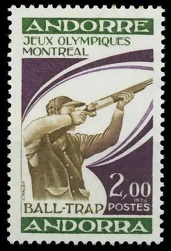 ANDORRA (FRANZ. POST) 1976 Nr 277 postfrisch SB149F2