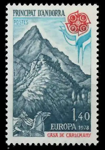 ANDORRA (FRANZ. POST) 1978 Nr 291 postfrisch SB14B1E