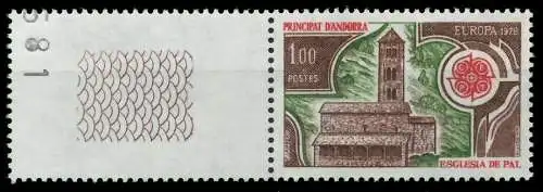 ANDORRA (FRANZ. POST) 1978 Nr 290L postfrisch WAAGR PAA 0893E2