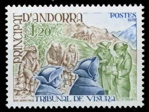 ANDORRA (FRANZ. POST) 1978 Nr 293 postfrisch SB14B2E