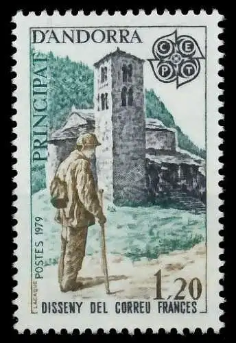 ANDORRA (FRANZ. POST) 1979 Nr 297 postfrisch SB14BA2