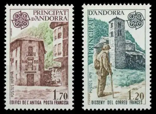 ANDORRA (FRANZ. POST) 1979 Nr 297-298 postfrisch SB14BA6