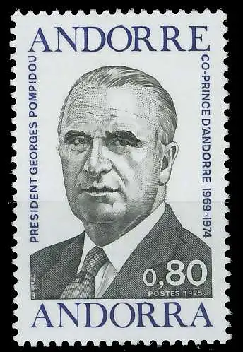 ANDORRA (FRANZ. POST) 1975 Nr 270 postfrisch SB14BD6