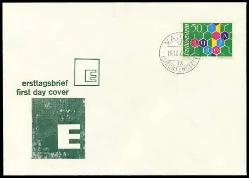LIECHTENSTEIN 1960 Nr 398I BRIEF FDC 0894F6