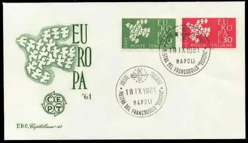 ITALIEN 1961 Nr 1113-1114 BRIEF FDC 089526