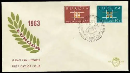 NIEDERLANDE 1963 Nr 806-807 BRIEF FDC 089582
