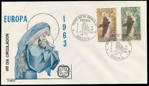 SPANIEN 1963 Nr 1411-1412 BRIEF FDC 0895BE
