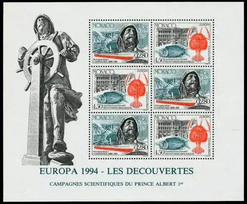 MONACO Block 63 postfrisch SB1B062