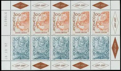 MONACO Nr 2355+2356 postfrisch KLEINBG 08EB02