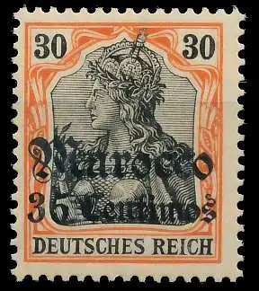 DEUTSCHE AUSLANDSPOSTÄMTER MAROKKO Nr 39 postfrisch 09AD96