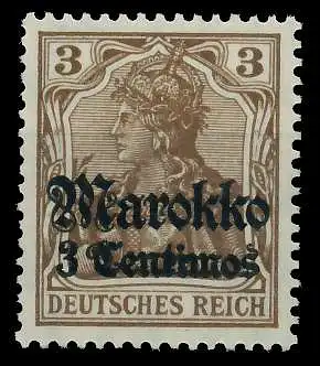 DEUTSCHE AUSLANDSPOSTÄMTER MAROKKO Nr 46 postfrisch 09ADCA