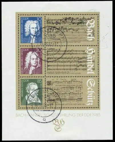 DDR BLOCK KLEINBOGEN Block 81 gestempelt 09AFDA