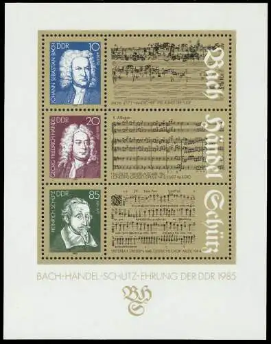 DDR BLOCK KLEINBOGEN Block 81 postfrisch SB2BE72