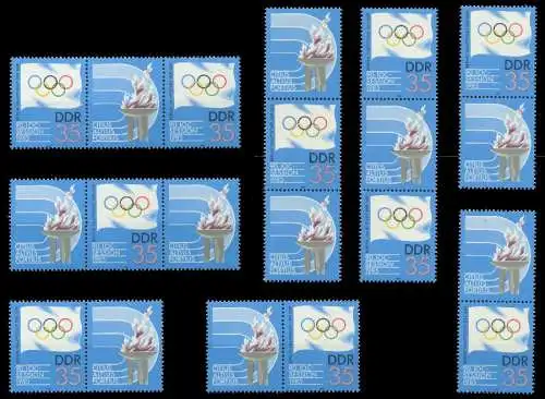 DDR ZUSAMMENDRUCK Nr WZd635-SZd291 postfrisch 09B0B6