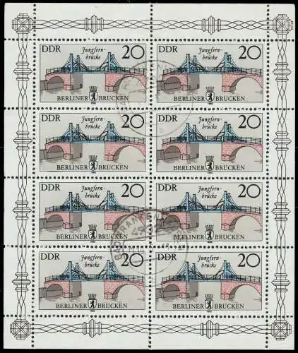 DDR BLOCK KLEINBOGEN Nr 2973II gestempelt KLEINBG 09B2D2