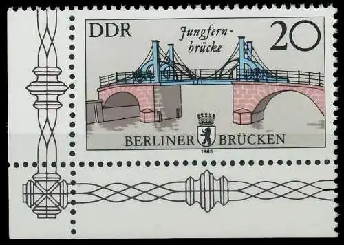 DDR 1985 Nr 2973II postfrisch ECKE-ULI 09B2FA