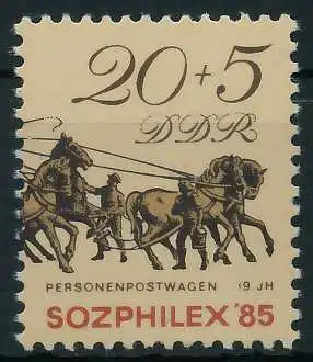 DDR 1985 Nr 2966 postfrisch SB2C49E