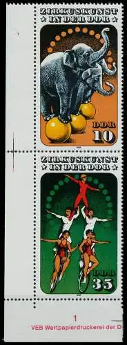 DDR ZUSAMMENDRUCK Nr SZd 292 postfrisch SENKR PAAR ECKE 0A1A1E