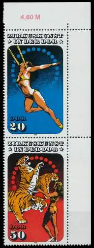 DDR ZUSAMMENDRUCK Nr SZd 296 postfrisch SENKR PAAR ECKE 0A1A3A