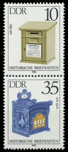 DDR ZUSAMMENDRUCK Nr SZd 280 postfrisch SENKR PAAR SB342AA