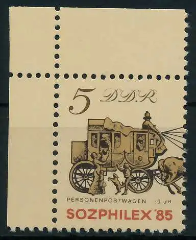 DDR 1985 Nr 2965 postfrisch ECKE-OLI 0A6C2E