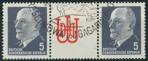 DDR ZUSAMMENDRUCK Nr WZ11 gestempelt 3ER STR 0A6CF2