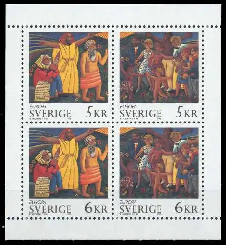 SCHWEDEN HEFTCHENBLATT Nr HB 229C postfrisch 0A9C3E