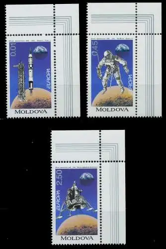 MOLDAWIEN Nr 106-108 postfrisch ECKE-ORE 0A9E16