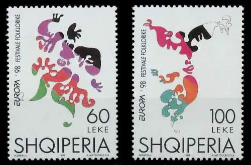 ALBANIEN 1998 Nr 2648-2649 postfrisch 0B4A1A