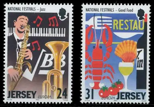 JERSEY 1998 Nr 828-829 postfrisch 0B4A76