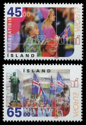 ISLAND 1998 Nr 890-891 postfrisch 0B4A82