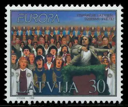 LETTLAND 1998 Nr 476 postfrisch 0B4A96