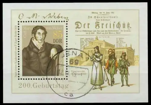 DDR BLOCK KLEINBOGEN Block 86 gestempelt 0B4C62