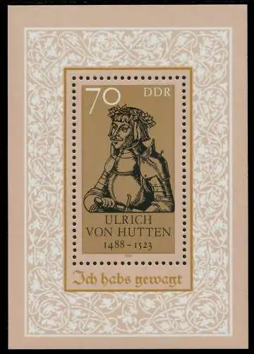 DDR BLOCK KLEINBOGEN Block 93 postfrisch SB482CA